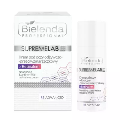 BIELENDA Professional Supremelab Krem pod oczy odżywczo-przeciwzmarszczkowy z retinalem - 15ml