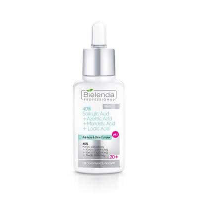 BIELENDA ANTI-ACNE PROGRAM 40% kwas salicylowy+kwas azelinowy+kwas migdałowy+kwas mlekowy pH 2 30 g