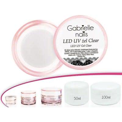 Żel LED i UV Gabrielle przeźroczysty 100 ml