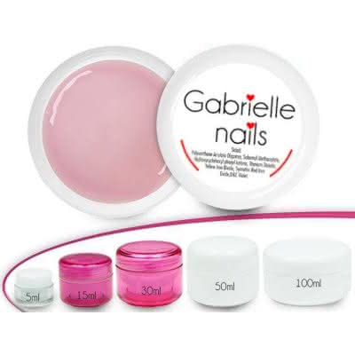 Żel UV jednofazowy różowy przeźroczysty GABRIELLE NAILS 5 ml