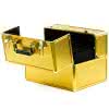 Kufer comfort z przegródkami gold