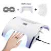 Lampa UV/LED z pochłaniaczem pyłu dwu wiatrakowym  80W Biała