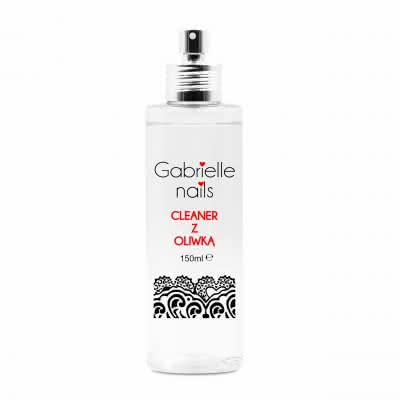 Cleaner z oliwką nabłyszczający Gabrielle 150ml z atomizerem - Płyn do przemywania żelu