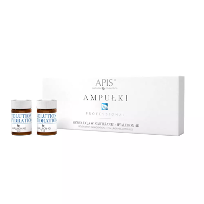 APIS Rewolucja w Nawilżaniu Hyaluron 4D AMPUŁKI 5 ml x 5 szt.