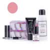 Zestaw Akrylożel Gabrielle Nails acrylgel tuba 30g ROSE CLEAR dual forms 100 szt