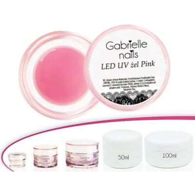 Żel LED i UV Gabrielle różowy przeźroczysty 10 ml