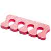Separator do pedicure brokatowy - czerwony 2 szt