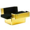 Kufer comfort z przegródkami gold