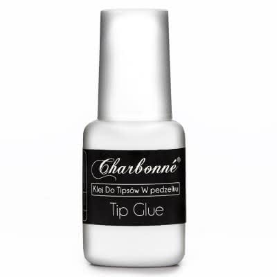 Klej do tipsów z pędzelkiem Charbonne 7,5ml