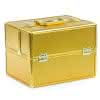 Kufer comfort z przegródkami gold
