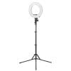 Lampa pierścieniowa Ring light 12' 35W led czarna + statyw
