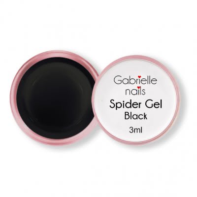Żel LED/UV spider czarny Spider Gel Black Gabrielle Nails
