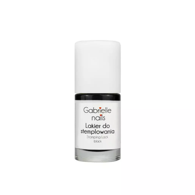 Lakier do stemplowania czarny 6 ml Gabrielle Nails