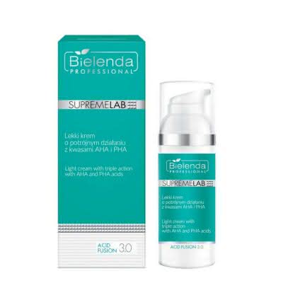 BIELENDA Supremelab Acid Fusion 3.0 Lekki krem o potrójnym działaniu z kwasami AHA i PHA, 50 ml