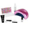 Zestaw Akrylożel Gabrielle Nails acrylgel tuba 30g dual foms 100 szt i lampą holograficzną 48W