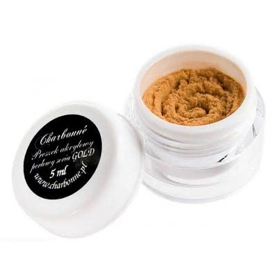 Proszek akrylowy perłowy seria GOLD 5ml kolor złoty