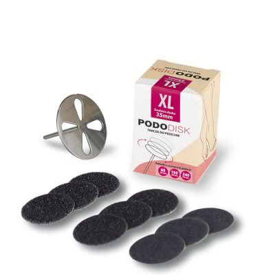 Frez dysk tarcza do pedicure pododisk rozmiar XL + 50 nakładek