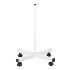Lampa lupa S4 + statyw biała
