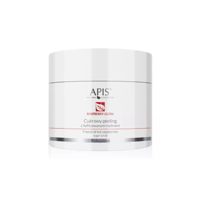 APIS RASPBERRY GLOW Cukrowy peeling z liofilizowanymi malinami 220 g