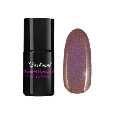 Lakier Hybrydowy CHARBONNE 7 ml kolor 079 fioletowy brąz perłowy