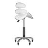 Taboret kosmetyczny roll speed AM-880 biały