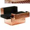 Kufer comfort z przegródkami diamond rose gold 3D