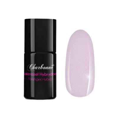 Lakier Hybrydowy CHARBONNE 7 ml kolor 163 Powder Pink Shimmer