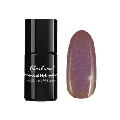 Lakier Hybrydowy CHARBONNE 15 ml kolor 079 fioletowy brąz perłowy
