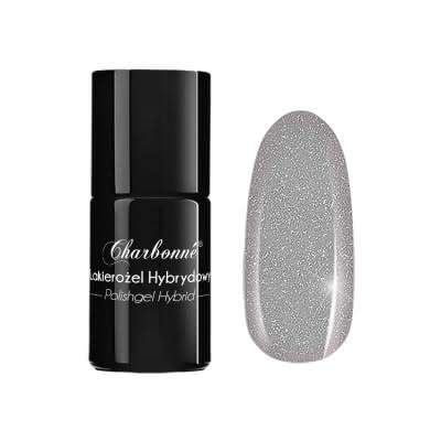 Lakier Hybrydowy CHARBONNE 15 ml kolor 067 srebrny kryjący metaliczny