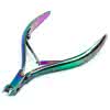 Cążki DeLux do manicure rainbow 5mm