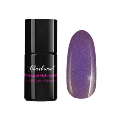 Lakier Hybrydowy CHARBONNE 7 ml kolor 080 popielaty fiolet perłowy