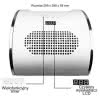 Lampa UV/LED z pochłaniaczem pyłu dwu wiatrakowym  80W Biała