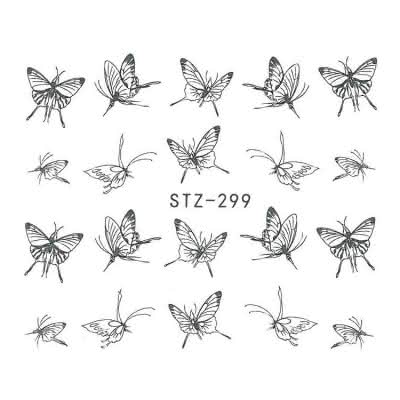 Naklejki do paznokci wzór STZ- 299 WODNE