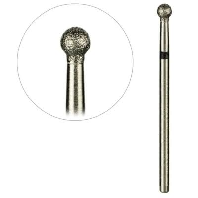 Frez do skórek diamentowy kulka czarny Ø4mm