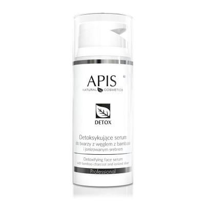 APIS PROFESSIONAL DETOX Detoksykujące serum do twarzy z węglem z bambusa i jonizowanym srebrem 100ml