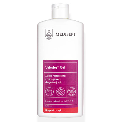 MEDISEPT Velodes Gel - Żel do higienicznej i chirurgicznej dezynfekcji rąk 500ml