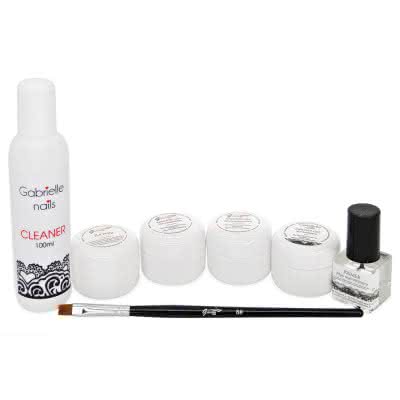 Zestaw żel GABRIELLE NAILS- 4szt duże pojemności