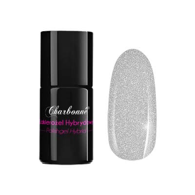Lakier Hybrydowy CHARBONNE 7 ml kolor 101 srebrny