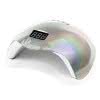 Lampa UV LED z wyświetlaczem 48W srebrny hologram