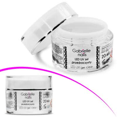 Żel LED i UV Gabrielle przeźroczysty 20 ml