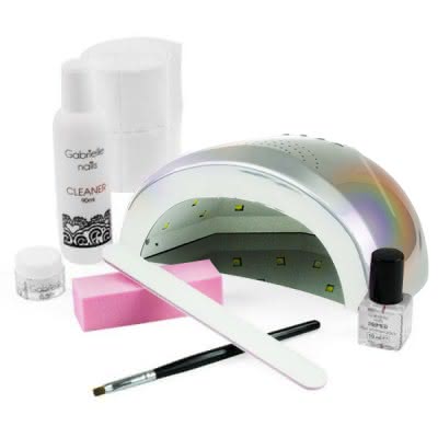Zestaw do żelu z lampą holograficzną LED 48W z żelem jednofazowym 5ml