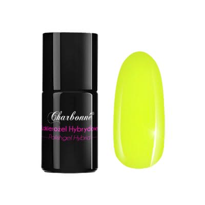 Lakier Hybrydowy CHARBONNE 7 ml kolor 074 neonowy żółty
