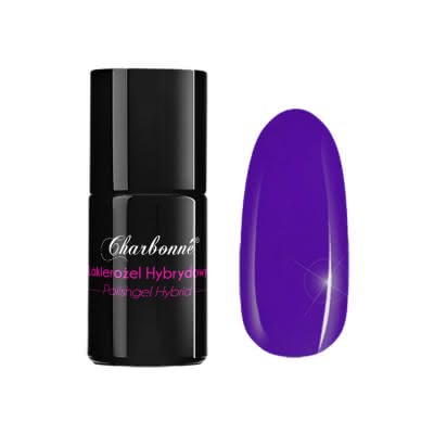 Lakier Hybrydowy CHARBONNE 7 ml kolor 123 energiczny fiolet