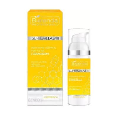 BIELENDA Supremelab Barrier Renew Intensywnie odżywczy krem na noc z ceramidami 50 ml