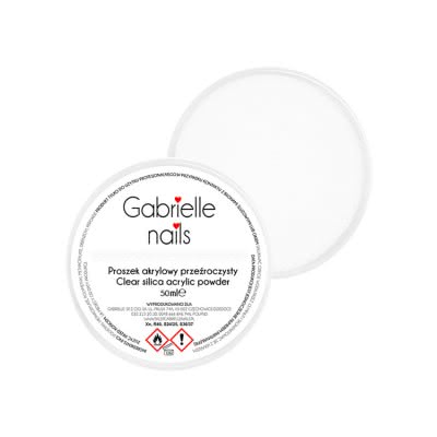 Proszek akrylowy przeźroczysty Gabrielle Nails 50ml