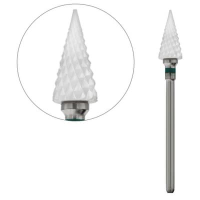 Frez Ceramiczny do zdejmowania żelu choinka zielony