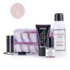 Zestaw Akrylożel Gabrielle Nails acrylgel tuba 30g GLITTER ROSE GOLD dual forms 100 szt