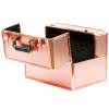 Kufer comfort z przegródkami rose gold