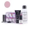 Zestaw Akrylożel Gabrielle Nails acrylgel tuba 30g PINK dual forms 100 szt