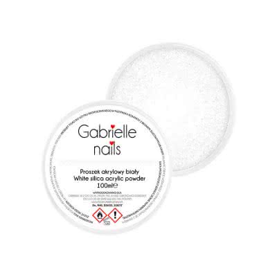 Proszek akrylowy biały Gabrielle Nails 100ml